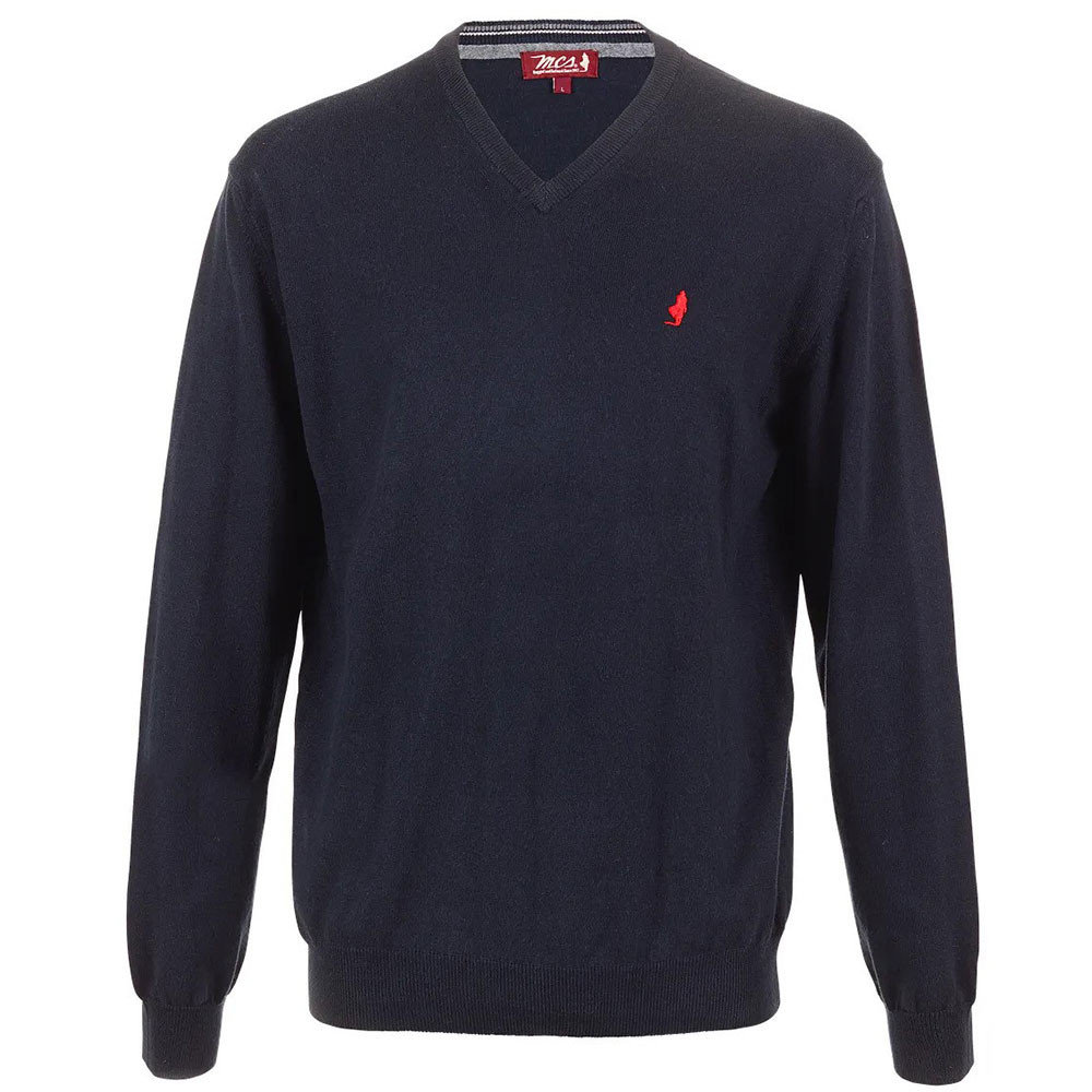 Coton Et Laine Pull Homme MCS BLEU pas cher Pulls homme MCS discount