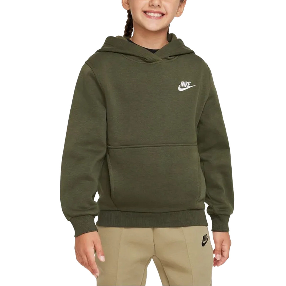 Nsw Club Flc Hdy Lbr Sweat Enfant NIKE KAKI pas cher Sweats a capuche garcon NIKE discount