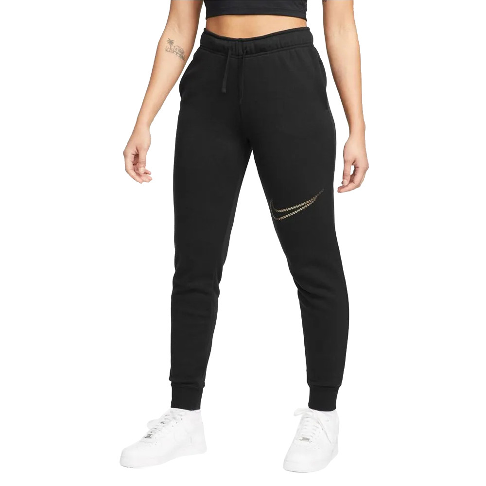 Nsw Club Flc Shine Mr Pantalon Femme NIKE NOIR pas cher Pantalons femme NIKE discount