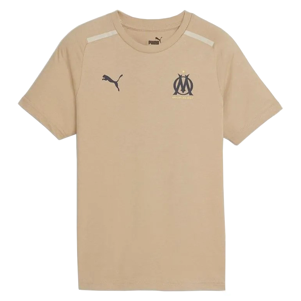 Om Casuals Maillot Mc Enfant PUMA BEIGE pas cher Maillots football garcon PUMA discount