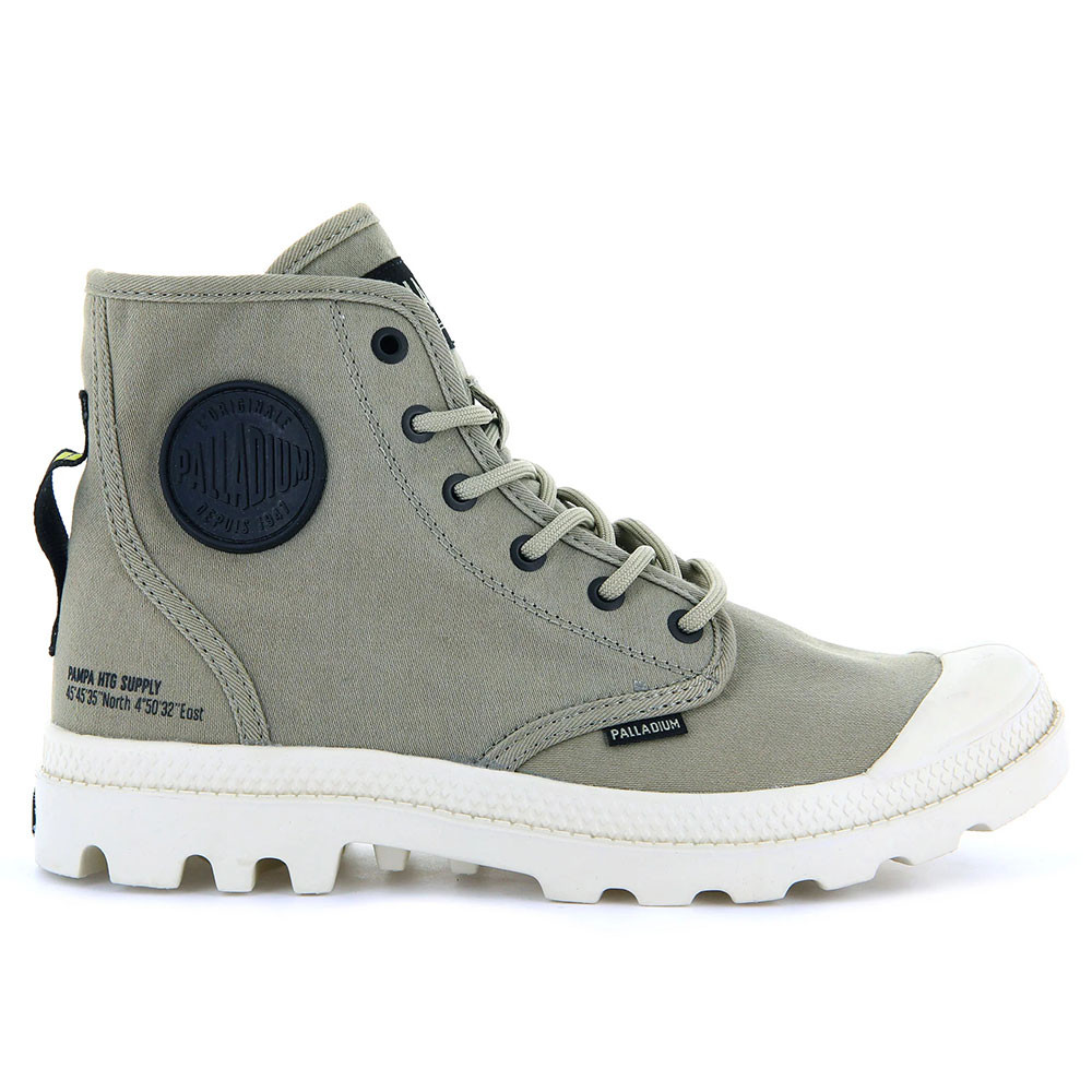 Pampa Hi Htg Supply Chaussure Homme PALLADIUM VERT pas cher Baskets montantes homme PALLADIUM discount