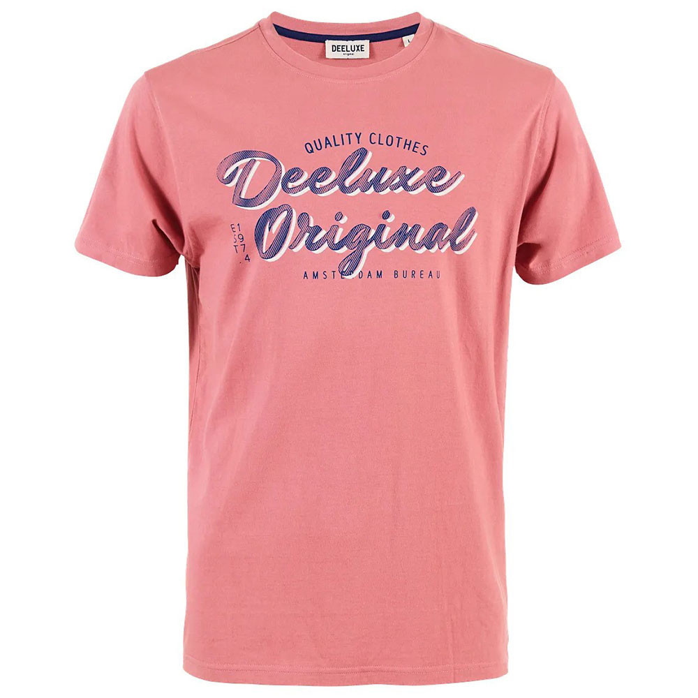 Trouble T Shirt Mc Homme DEELUXE ROSE pas cher T shirt manches courtes homme DEELUXE discount